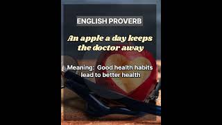 🍎 quotAn Apple a Day Keeps the Doctor Awayquot  Proverb Explained englishplanet786 shortsquot [upl. by Hsakaa496]