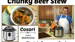 How to Make Chunky Beef Stew  Cosori Electric Pressure Cooker  Amy Learns to Cook [upl. by Tiernan]