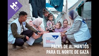 Packs de alimentos en el norte de Gaza [upl. by Nissie]