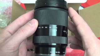 Sony SEL18200mm LE Emount Lens Unboxing [upl. by Anestassia315]