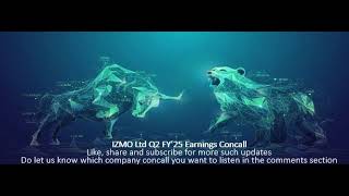 IZMO Ltd Q2 FY’25 Earnings Concall [upl. by Landon]