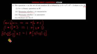 BINARY OPERATIONS determine whether  is commutative  associative is  a binary operation on R [upl. by Russ]