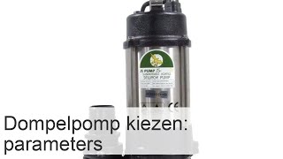 Dompelpompen voor water types aansluiting selectiecriteria en prijs [upl. by Ellehcem]