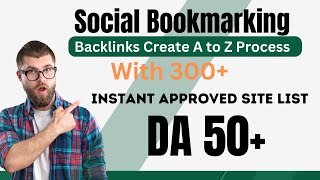 How to do Social Bookmarking SEO Backlinks  Social Bookmarking sites list 2023 [upl. by Daisie]