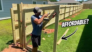 Is it CHEAPER to hire a FENCE contractor or to take the DIY ROUTE Full Video [upl. by Weatherby]