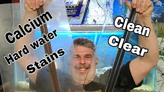 How to remove hard water calcium build up on glass and more [upl. by Harsho]