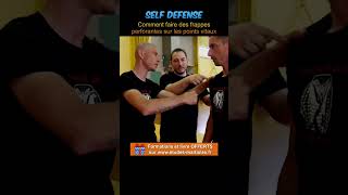 Comment faire des frappes perforantes sur les points vitaux Kyusho Jitsu  Self défenseN°2 Shorts [upl. by Atiuqel]