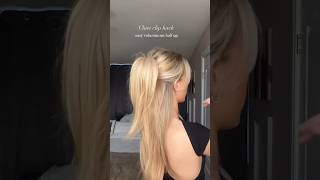 Clip in hair extensions hairstyles half up  Claw clips hack clipins halfuphalfdownhairstyle [upl. by Esimorp]