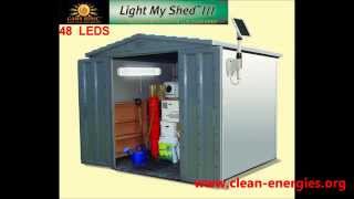 Gama Sonic Solar Shed Light 48 LEDs  Indoor Solar Light [upl. by Atalante]