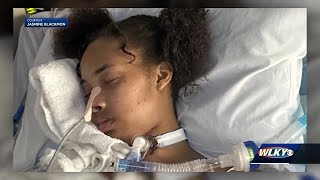 Louisville mother shot 9 times recounts terrifying incident [upl. by Erdnaxela]