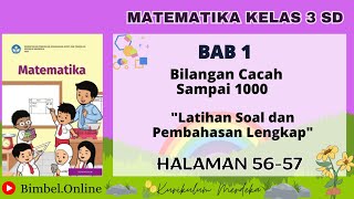 Matematika Kelas 3 Bab 1  Latihan Soal dan Pembahasan Lengkap  Halaman 5657 Kurikulum Merdeka [upl. by Gratiana]