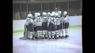 19851986 Game 3 RFHS Hockey 5 vs Menomonie 4 at Hunt Arena 0217858603V2 [upl. by Naugan]