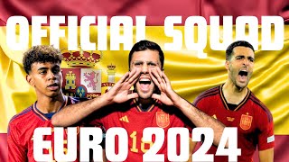 16 YEAR OLD INCLUDED IN SPAINS SQUAD 😮 SPAIN OFFICIAL SQUAD FOR EURO 2024 [upl. by Tori]