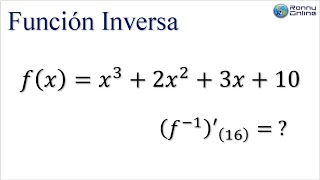 Derivada de la función inversa 1  Función polinómica de grado 3 [upl. by Bellew212]