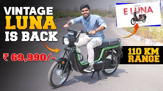 Kinetic ELuna Review  Perfect Replacement For Tvs XL  Electric Vehicles India [upl. by Eiramana]