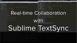 Sublime TextSync Demo  Plugin for Realtime Collaboration [upl. by Nerol]