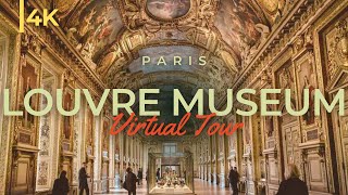 Louvre Museum 4K  Tour inside Louvre Museum Paris [upl. by Ydarb174]