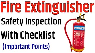 How To Inspect Fire Extinguishers  Fire Extinguisher Checklist [upl. by Animas]