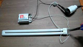 Turn on Fluorescent light without starter lamp [upl. by Anawt]