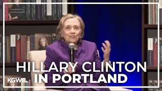 Hillary Clinton promotes book in Portland ahead of general election [upl. by Peih228]