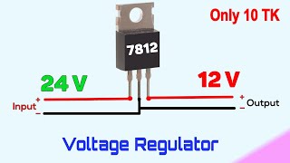 How to use 7812 Voltage Regulator IC  more ideas [upl. by Eednus]