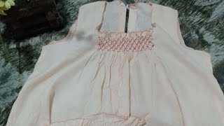 smocked dresssmocked baby frock 2nd episode ChandiSewingChanneloy9mv [upl. by Atrahc]