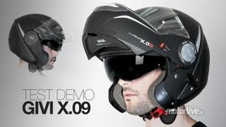 TEST DEMO  Givi X09 jet et modulable 3 en 1 [upl. by Eilliw]