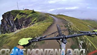 THE LIFT SHUT DOWN  Bad weather in Crans Montana  bikepark vlog subtitled [upl. by Aerda]