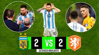 Argentina x Netherlands  22  Extended Highlights amp Goals  World Cup 2022 [upl. by Hallie607]