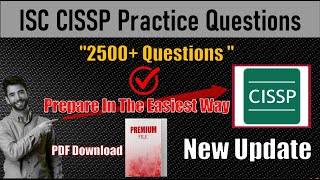 CISSP Exam New Practice Questions  ISC CISSP Latest Questions  CISSP Preparation 2024 [upl. by Crooks692]