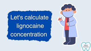 Lignocaine concentration calculation [upl. by Mook]