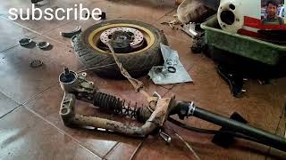 how to change vespa cone set amp front shocker [upl. by Seldun]