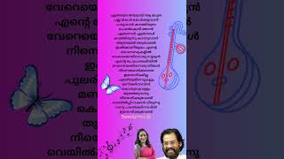 🎶Manikkinavin Song 🧡💜🦋✨ലിറിക് 🎶shorts lyrics kjyesudas sujatha [upl. by Skcirdnek28]