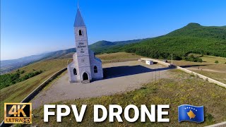 FPV Cinematic  Kosova St Abraham Church 🇽🇰 [upl. by Moffitt]