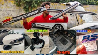 Finally New Accessories For Baleno  7D Mats  RS Logo  Door Side Bidding  4 Paid service Cost 😮 [upl. by Oigimer]