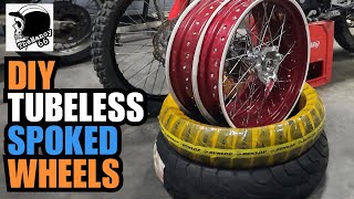 TUBELESS SPOKED WHEELS  How to Do It Yourself [upl. by Jonah]