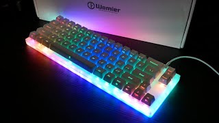 Unboxing  WomierGamaKay K66 The Most INSANE RGB Keyboard EVER [upl. by Gilli714]