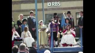 St JamesFair Opening Ceremony  Kelso Scottish Borders 2012 [upl. by Lokim]