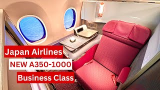 Japan Airlines NEW Business Class A3501000 from New York JFK to Tokyo Haneda  PHENOMENAL [upl. by Ruelle]