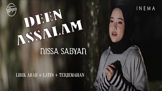 DEEN ASSALAM cover by sabyan gambus  Lirik dan terjemahan [upl. by Azral]