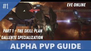 Eve Online  How to MAXIMIZE your alpha skill plan for solo PVP  Gallente Edition  Part 1 [upl. by Haily]