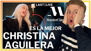 Reacción At Last  Christina Aguilera live  Masterclass 2022 [upl. by Otha646]