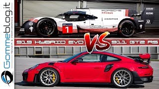 NURBURGRING  Porsche 919 EVO vs 911 GT2 RS  ONBOARD COMPARISON [upl. by Burgess610]