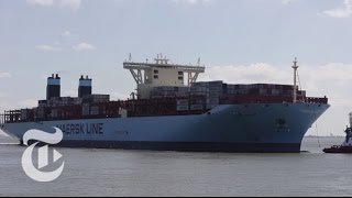 Aboard One of the Biggest Container Ships in the World  The New York Times [upl. by Rebmak]