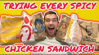 Trying Every SPICY CHICKEN SANDWICH So You Dont Have To [upl. by Hillard]