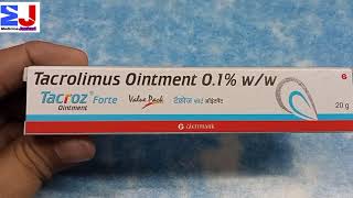 Tacroz Forte 01WW ointment  Tacroz Forte ointment  Tacrolimus 01ointment  use White patches [upl. by Linders523]