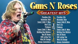 Guns N Roses Greatest Hits Songs  Slow Rock Hits Songs [upl. by Nalyt]