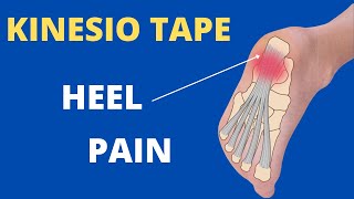 How to apply Kinesiology Tape for Plantar Fasciitis  heel spur  foot pain [upl. by Millar]