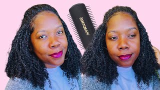 Denman Brush Wash and Go 😍  Best Curl Defining Brush   Christine Curls [upl. by Eetse]