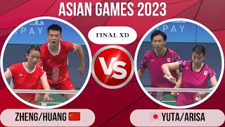 ZHENGHUANG 🇨🇳vs🇯🇵 WATANABEHIGASHINO  Badminton Asian Games 2023  Highlights Final XD [upl. by Seko]